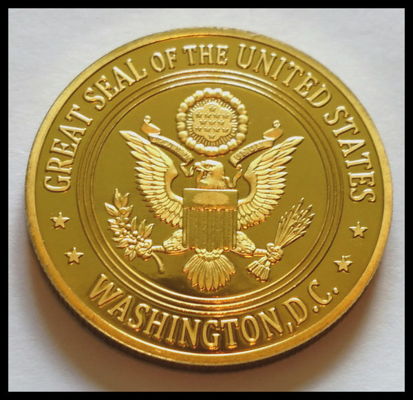 New Hampshire 1776 State Seal Colorized Challenge Coin – With Display Case