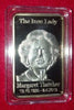 MARGARET THATCHER COLORIZED GOLD PLATED ART BAR - 3