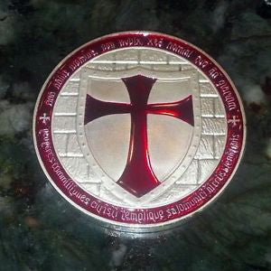 MASONIC MASON FRATERNAL ORDER OF THE FREEMASON ENGRAVABLE 1.75" CHALLENGE COIN E - Foto 8