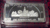 USA $100 FRANKLIN INDEPENDENCE HALL SILVER PLATED ART BAR - 2