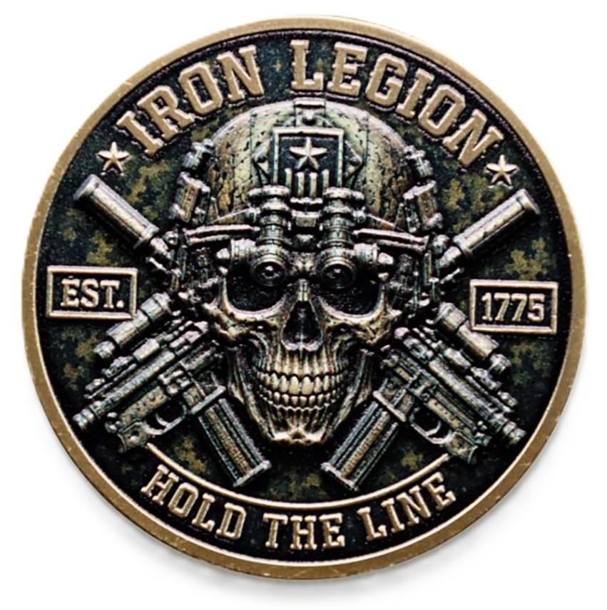 Iron Legion Hold The Line Military Honor Challenge Coin