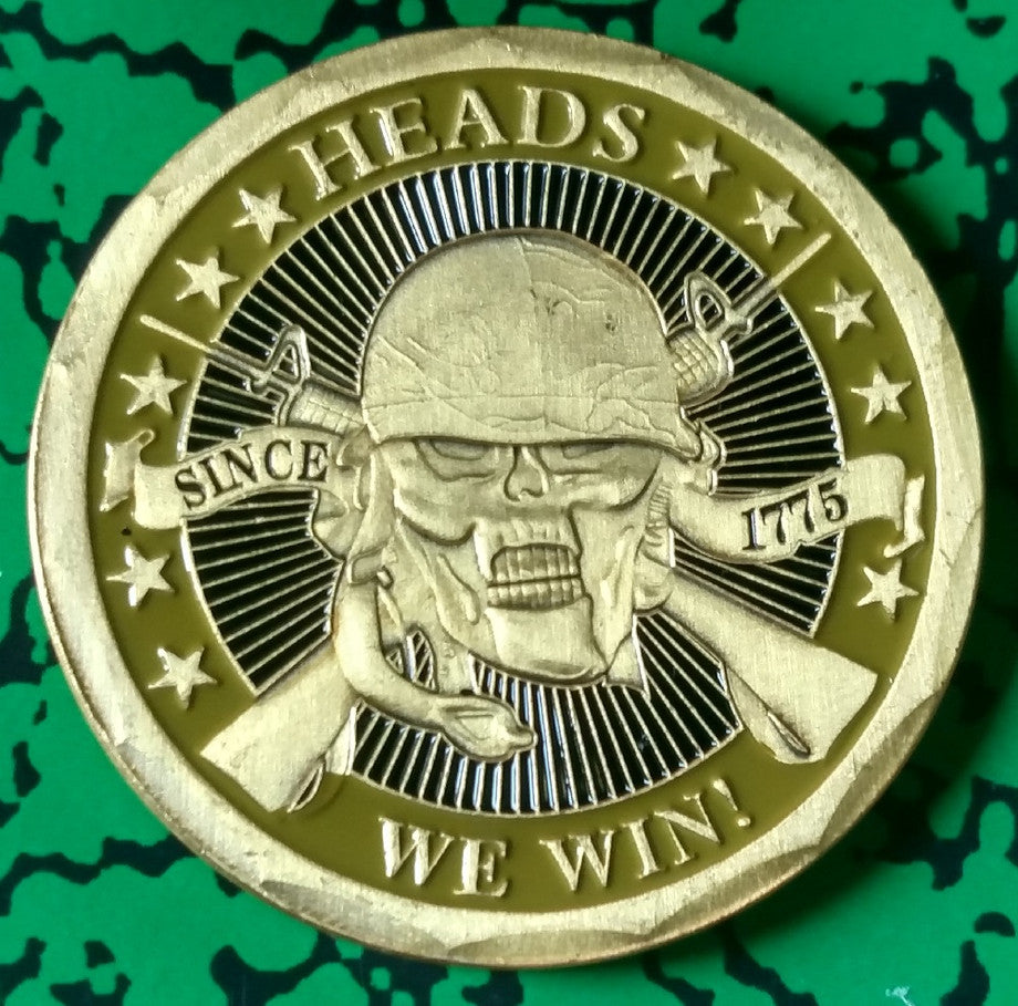 Heads/Tails Military Colorized Art Coin