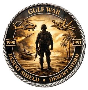 Gulf War Veteran Military Honor Challenge Coin