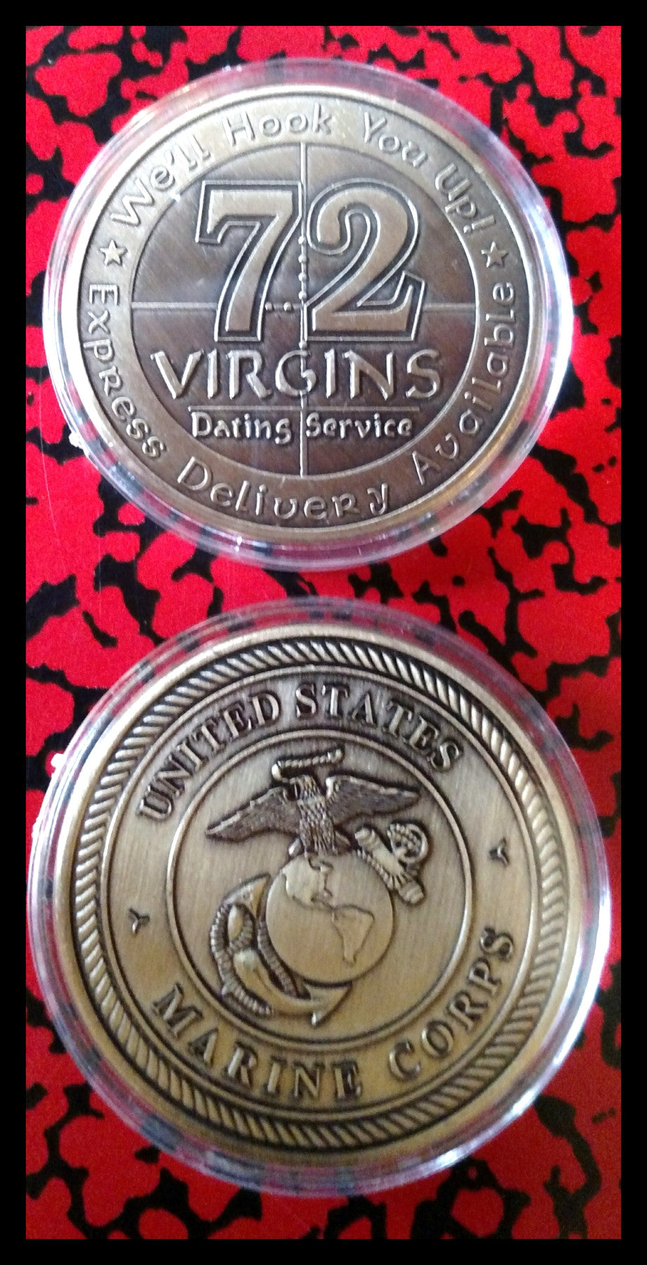 USMC 72 Virgins Military Art Round