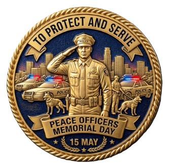 Peace Officers Memorial Day Honor Challenge Coin