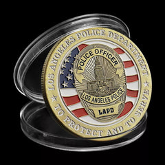City of Los Angeles Police Department Antiqued #S3127K Law Enforcement Honor Challenge Coin Award