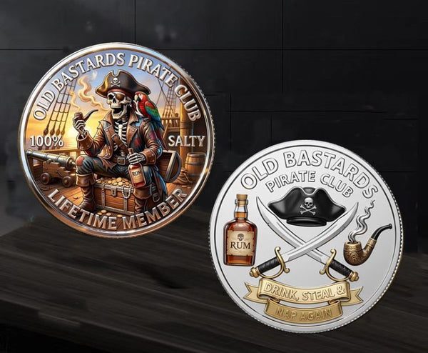 Old Bastards Pirate Club Lifetime Member #S8139K Honor Challenge Coin Award