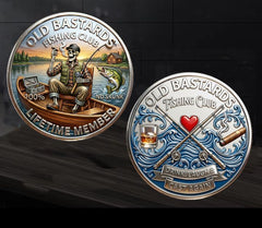 Old Bastards Fishing Club Lifetime Member #S8140K Honor Challenge Coin Award