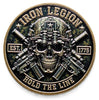 Iron Legion - Hold The Line - Honor and Sacrifice #S8190K Military Honor Challenge Coin Award