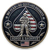 Iron Legion - Hold The Line - Honor and Sacrifice #S8190K Military Honor Challenge Coin Award