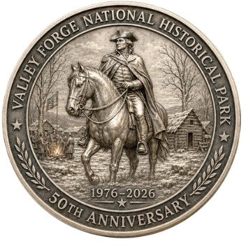 Valley Forge National Historic Park 50th Anniversary Preservation #S8209K Military Honor Challenge Coin Award