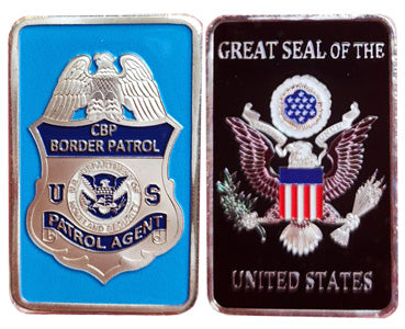 CBP Customs Border Patrol Agent #C25005B Government Honor Challenge Bar Award