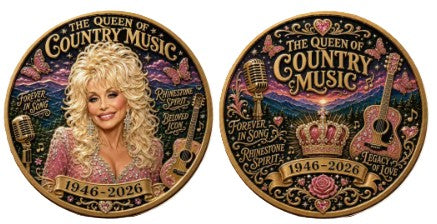 Dolly Parton Queen of Country Music Icon Tribute Memorial #S8225K Novelty Challenge Coin Award