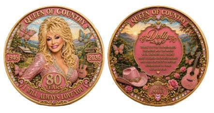 Dolly Parton Queen of Country Music Icon Tribute Memorial #S8228K Novelty Challenge Coin Award