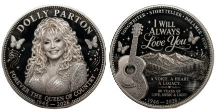 Dolly Parton Queen of Country Music Icon Tribute Memorial #S8227K Novelty Challenge Coin Award