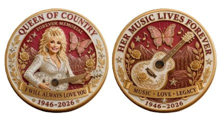 Dolly Parton Queen of Country Music Icon Tribute Memorial #S8229K Novelty Challenge Coin Award
