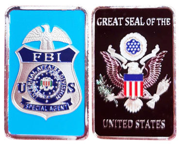 FBI Federal Bureau of Investigation Special Agent #C25000B Government Honor Challenge Bar Award