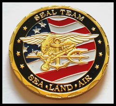 NAVY SEAL TEAM - SEA LAND AIR #71 COLORIZED ART ROUND