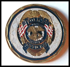 St Michael Patron Saint of Law Enforcement Colorized #S3132K Police Department Honor Challenge Coin Award