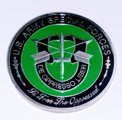 Army Special Forces De Oppresso Liber Pwtr #S3150K Military Honor Challenge Coin Award