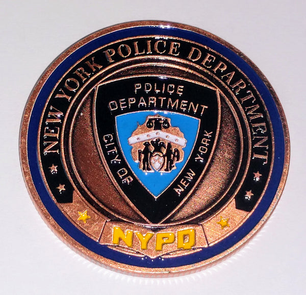 NYPD New York Police Department #S6483K Antiqued Challenge Honor Coin