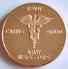ARMY NURSE CORPS MEDICAL #1503 COLORIZED ART ROUND