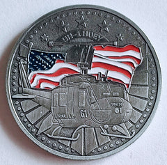 UH-1 Huey Helicopter #S3045K Military Honor Challenge Coin Award
