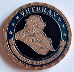 Operation Iraqi Freedom Veteran #S3037K Military Honor Challenge Coin Award