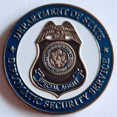 DOS Department of State Diplomatic Security Service Special Agent Bronzed Color #C5041B Government Honor Challenge Coin Award
