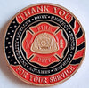 Firefighter Thank You for Your Service God Bless #S3043K Government Honor Challenge Coin Award