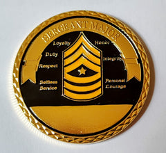 Army Sergeant Major Rank #S3068K Military Honor Large Challenge Coin Award