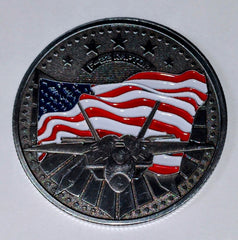 F-22 Raptor Aircraft #S3092K Military Honor Challenge Coin Award