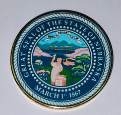Nebraska State Seal #CBXB369B Honor Challenge Coin Award…