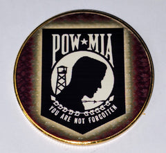 POW MIA You Are Not Forgotten #CF5PB Military Honor Challenge Coin Award