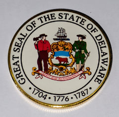 Delaware State Seal #CBXB388B Honor Challenge Coin Award