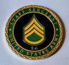 Army Staff Sergeant E-6 Rank #C1476B Military Honor Challenge Coin Award…
