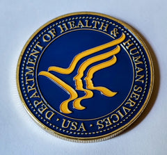 Department of Health and Human Services #C1486B Government Honor Challenge Coin Award
