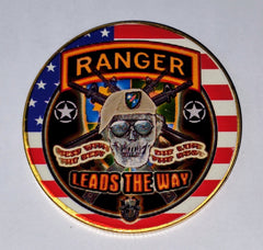 Army Ranger Leads The Way #CF8RB Military Honor Challenge Coin Award