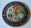 Masonic Freemason Defenders of Freedom #S3099K Military Large Honor Challenge Coin Award