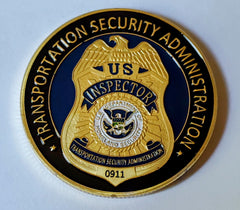 TSA Transportation Security Administration Inspector #CTSAIB Government Military Honor Challenge Coin Award