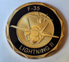 Air Force F-35 Lightning II Aircraft #S3103K Military Honor Challenge Coin Award