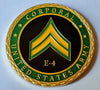 Army Corporal E-4 Rank #C1465B Military Honor Challenge Coin Award