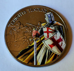Knights Templar Colorized #S3108K Novelty Honor Challenge Coin Award