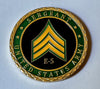 Army Sergeant E-5 Rank #C1467B Military Honor Challenge Coin Award…