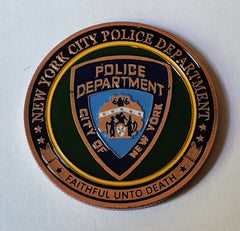 City of New York Police Department Copper #C5016B Law Enforcement Honor Challenge Coin Award…
