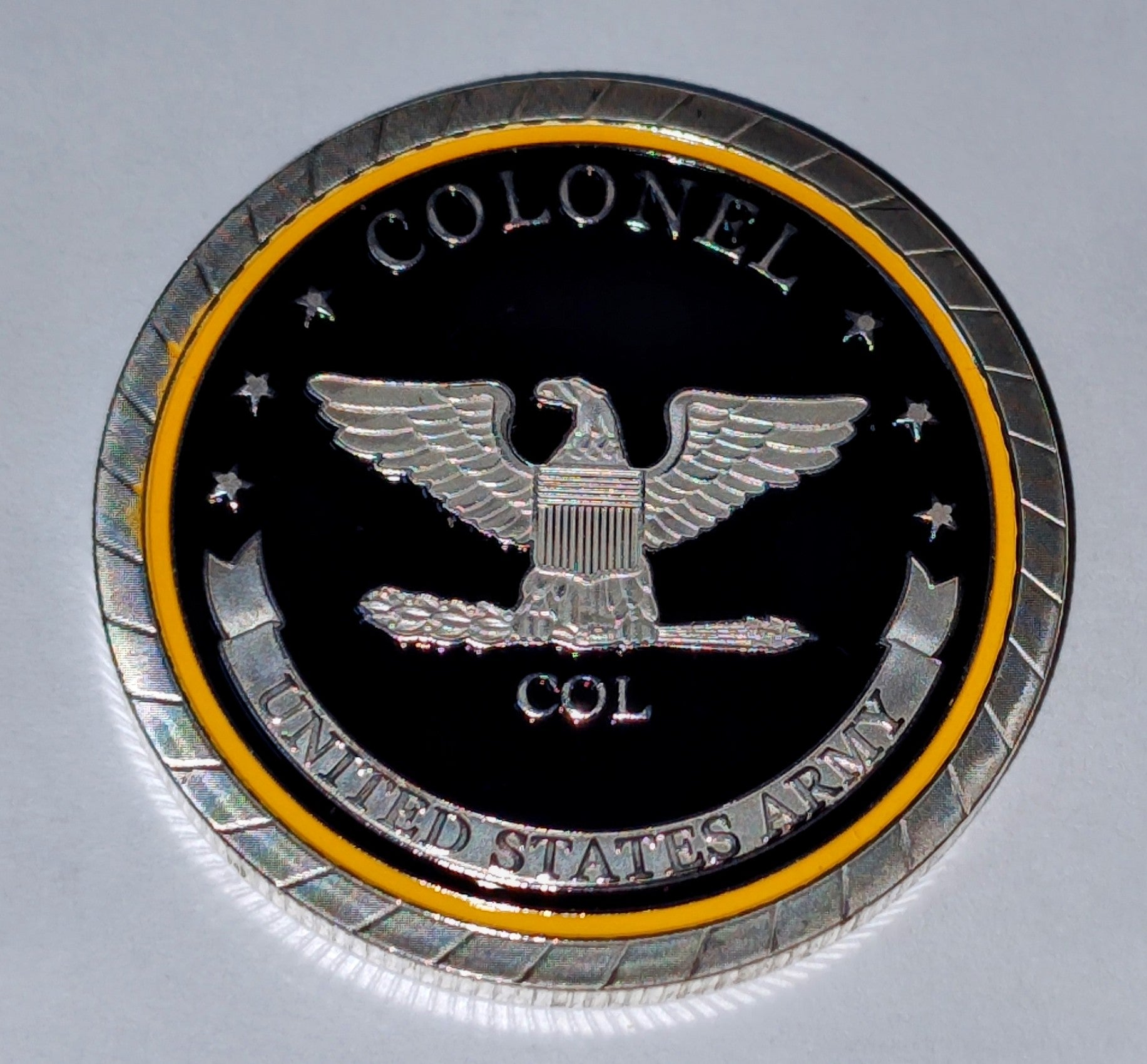 Army Colonel Rank #C1496B Military Honor Challenge Coin Award ...