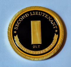 Army Second Lieutenant 2LT Rank #C1491B Military Honor Challenge Coin Award