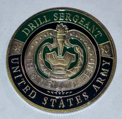 Army Drill Sergeant This We'll Defend #S3122K Military Honor Challenge Coin Award