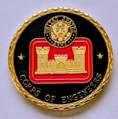 Army Corps Of Engineers Colorized #C1501B Military Honor Challenge Coin Award