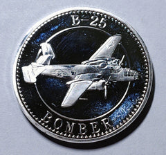 Army Air Forces B-25 Bomber Slvr #C1504B Military Honor Challenge Coin Award
